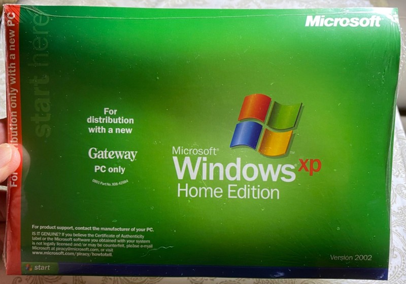 Microsoft WINDOWS XP HOME EDITION Version 2002 Operating System 1.1 SEALED