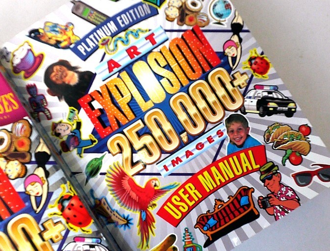 ART EXPLOSION 250,000 CLIP ART COLLECTION WINDOWS COMPLETE with IMAGE BOOK gallery