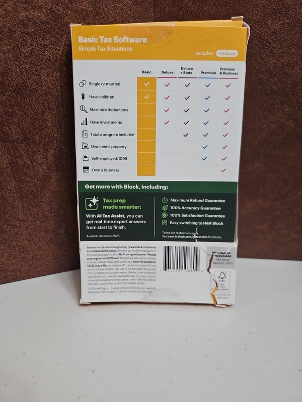H&R Block Tax Software Basic 2025 PC/Mac [Key Card] NEW gallery