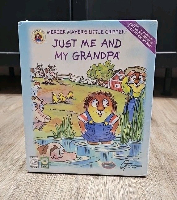 Mercer Mayer’s Just Me & My Grandpa PC MAC CD kids fun filled story grandfather