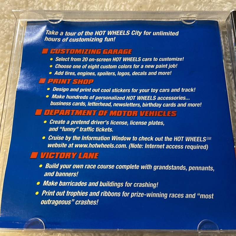 Hot Wheels Custom Car Designer CD-Rom 1997 gallery