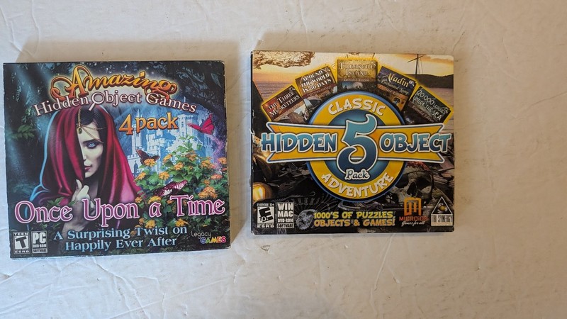 Legacy Games Hidden Object PC MAC DVD-ROM Software Lot of 2 Pack Adventure