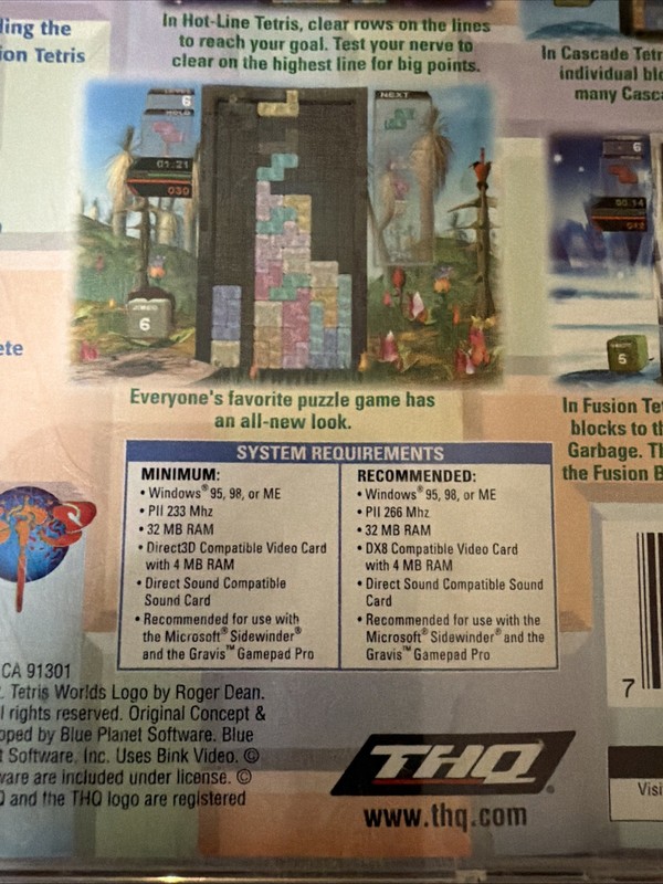 Tetris Worlds PC CD ROM Windows 95/98 Video Game VTG gallery
