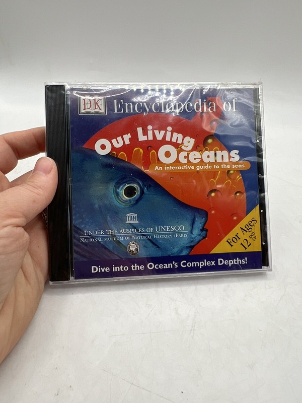 DK Dorling Kindersley Encyclopedia of Our Living Oceans CD-ROM Software SEALED