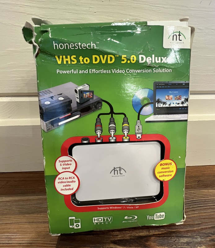 Honestech VHS to DVD 5.0 Deluxe (VDD5M) VHS Beta 8mm Camcorder Upload To YOUTUBE