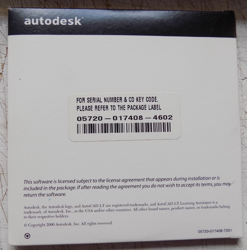 AUTOCADLt 2000i Two CDs Getting Started Manual SERIAL NUMBER & CD KEY gallery