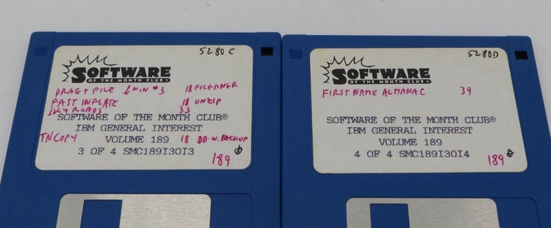 Software of the Month Club 3.5" Floppy Disk's Volume 189 IBM General Interest - gallery