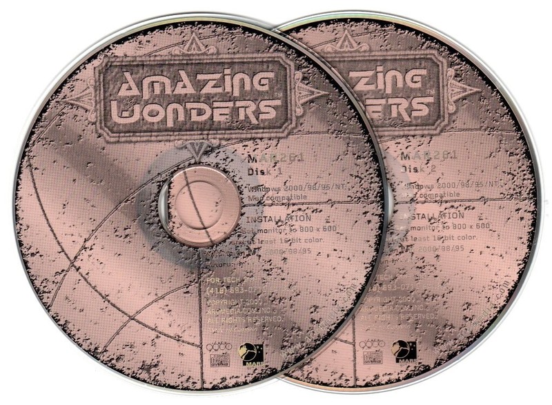 Amazing Wonders (Ages 9+) (2 PC/MAC-CDs, 2000) for Win/Mac – NEW CDs in SLEEVE