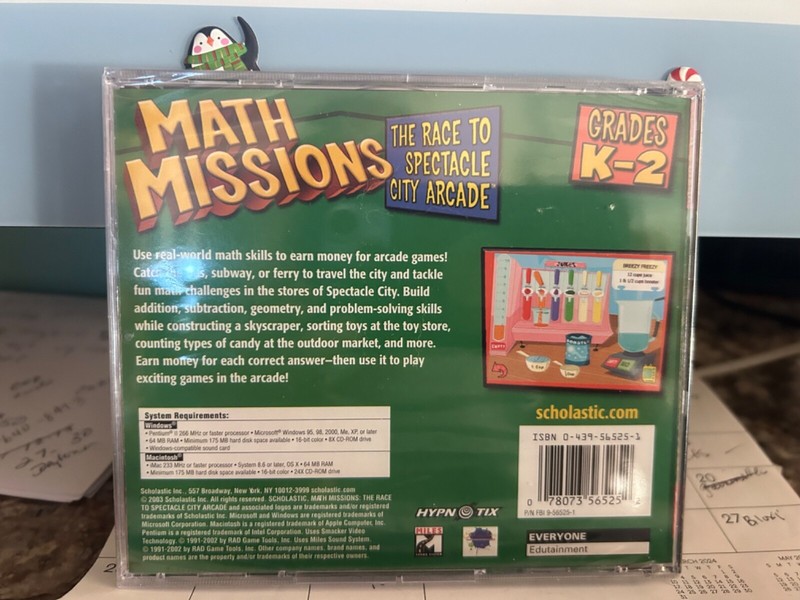 Math Missions: The Race to Spectacle City Arcade (Grades K-2). NEW, SEALED gallery