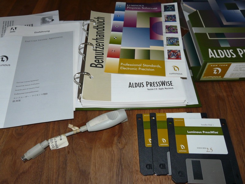 Aldus PressWise 2.5 for MAC German Version with Dongle, Rarity gallery