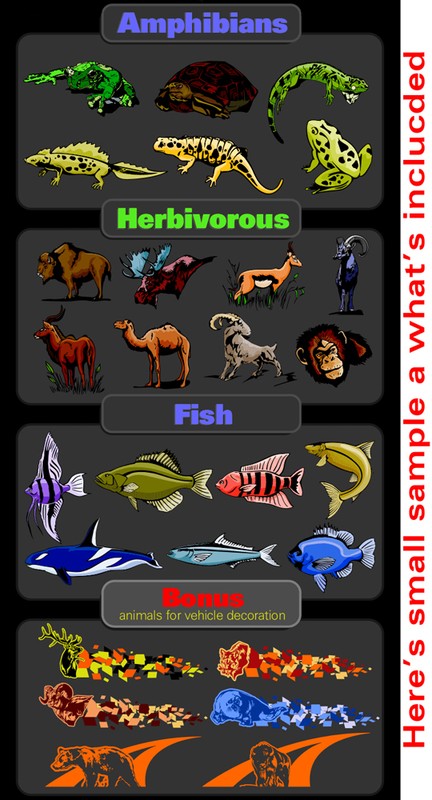 WILDLIFE-ANIMAL CLIPART-VINYL CUTTER PLOTTER IMAGES-VECTOR CLIP ART GRAPHICS CD gallery