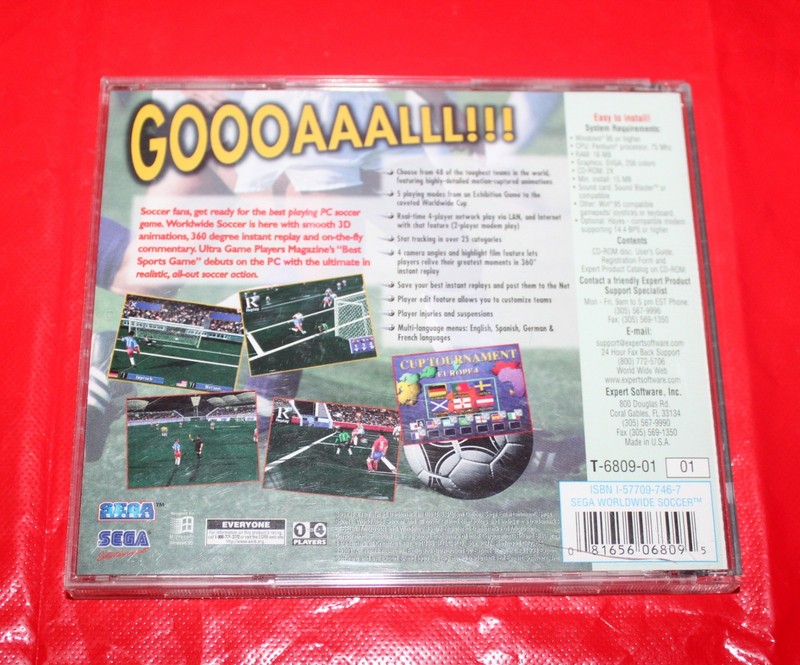 Sega Worldwide Soccer PC CD Rated E - We Combine Shipping gallery