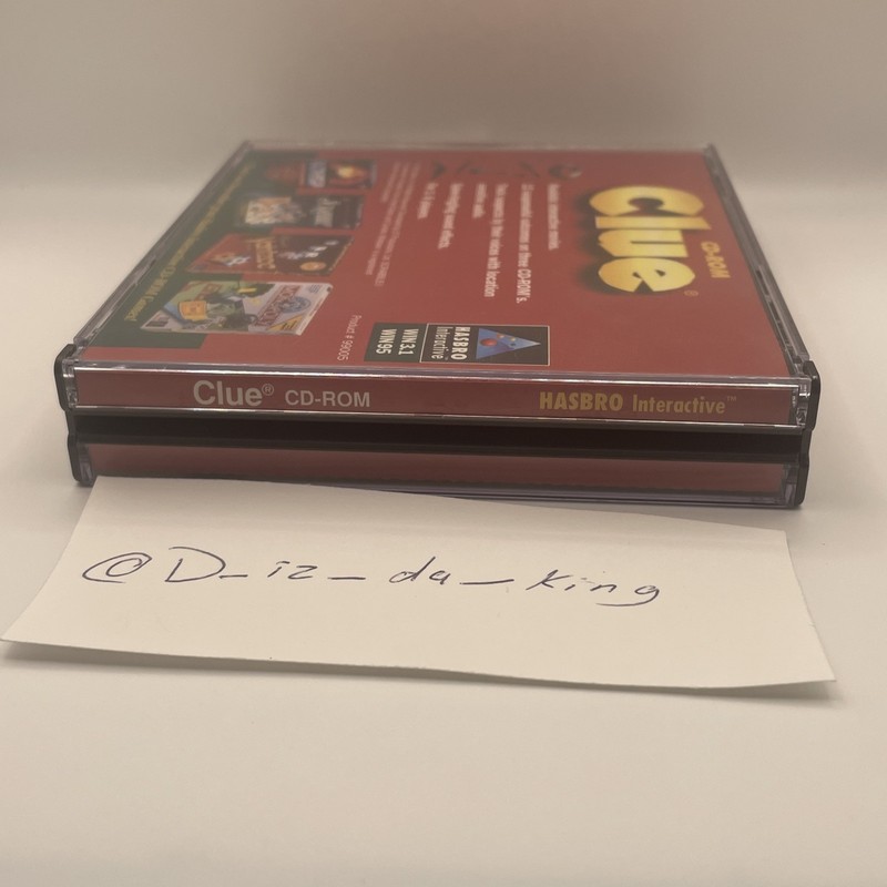 CLUE PC Game 1996 CD-ROM (Windows 3.1,Windows 95) Hasbro Interactive 3 Disc gallery
