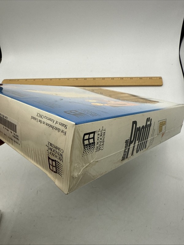 Microsoft Profit Business Management Accounting Software DOS Windows Rare SEALED gallery