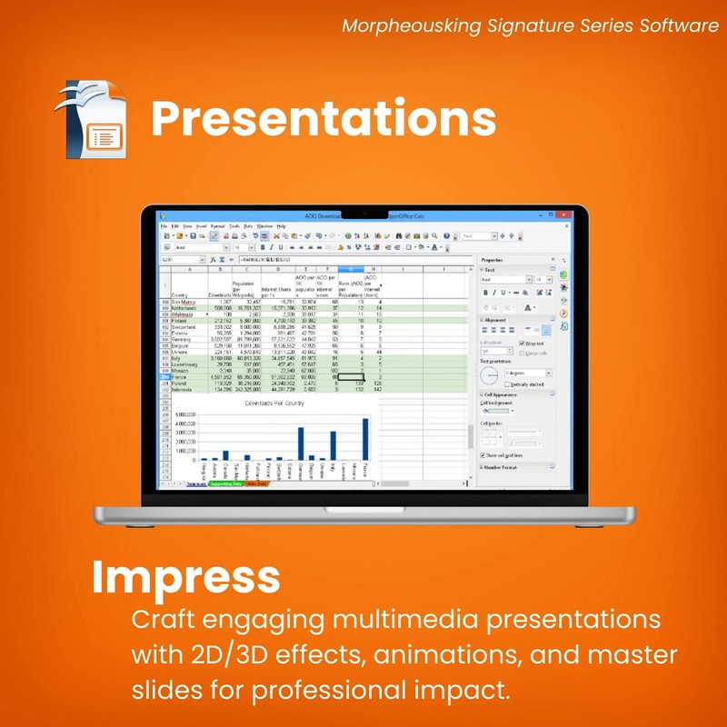 Open Office 2023 | Word Processor, Slide Show, Spreadsheet Software Suite | CD gallery