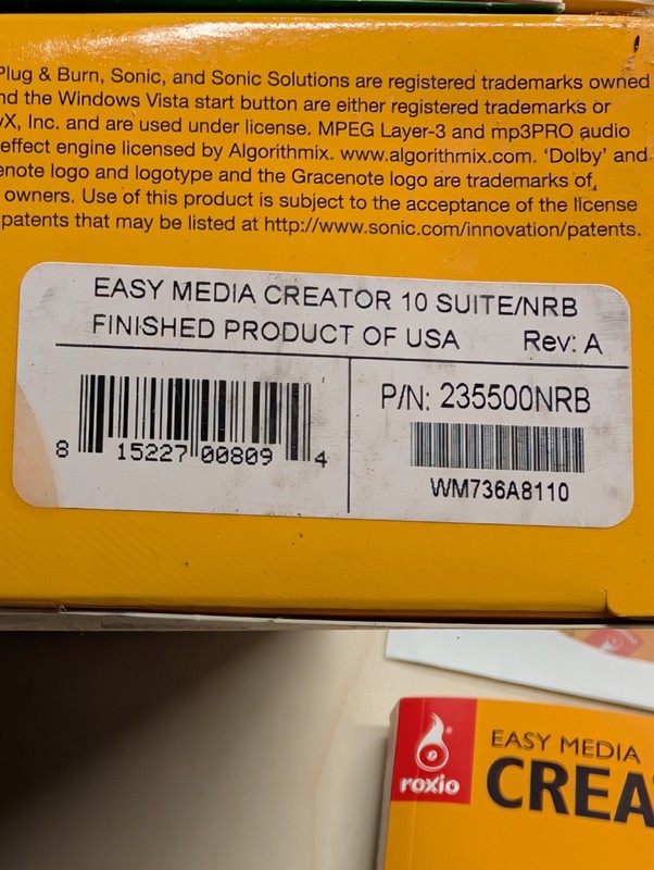 ROXIO EASY MEDIA CREATOR SUITE 10 SOFTWARE CD BOOKLET USER GUIDE USED CONDITION gallery