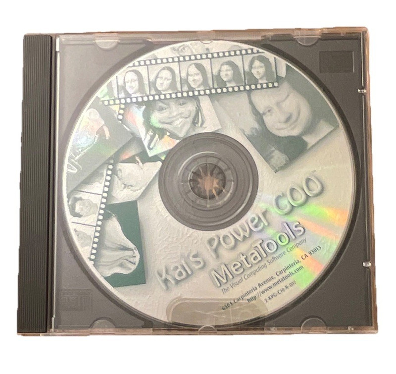 MetaTools Kai's Power Goo CD Other Computer Software with Manuals