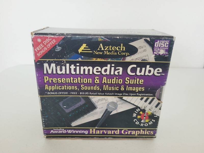 Aztech Multimedia Cube Presentation & Audio Suite With Harvard Graphics Set