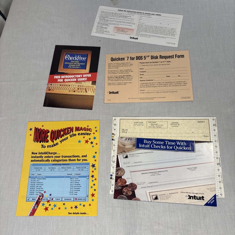 Quicken for DOS, Version 7, Includes 3.5" Floppy Disks & Manual gallery