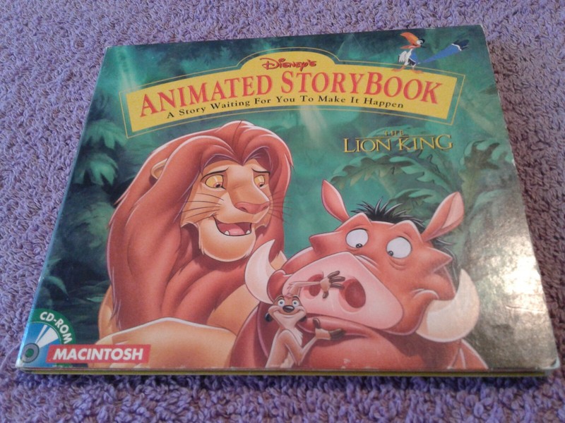 DISNEY ~ THE LION KING ~ ANIMATED STORY BOOK ~ CD-ROM MACINTOSH 1994 ~ VG+