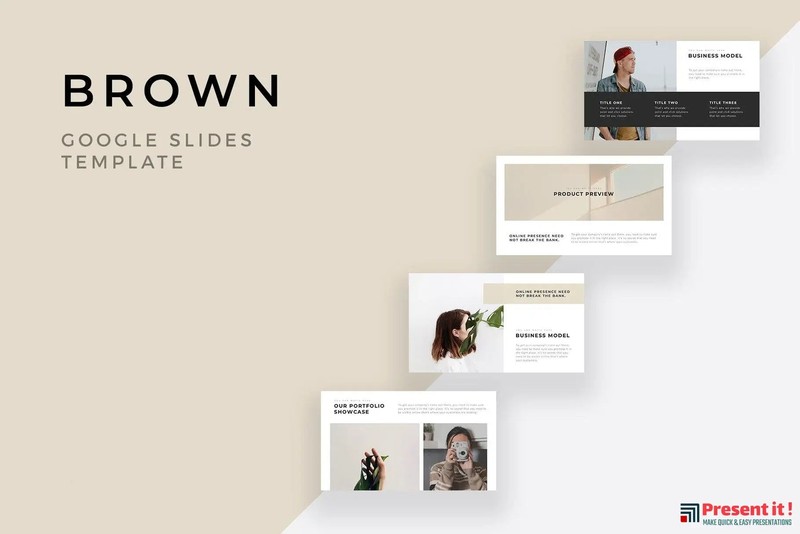 Brown Minimal Google Slides Template