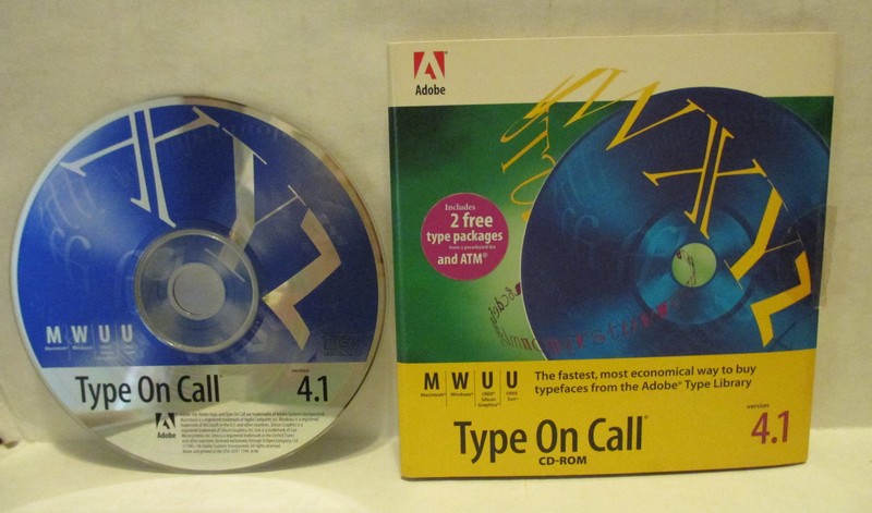 Adobe Type Manager Deluxe 4.0 CD Rom 2 Discs Instructions - Type Library Booklet gallery