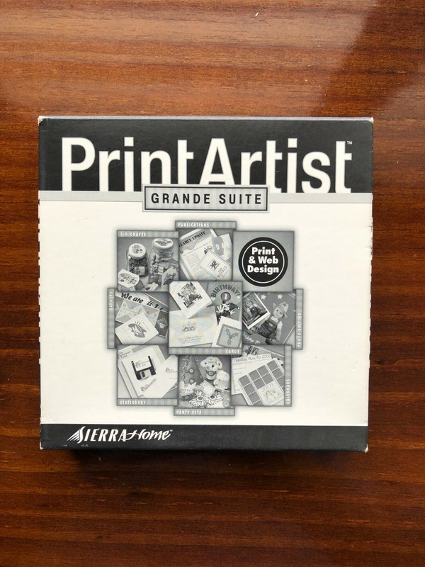 PrintArtist Grande Suite 12.0 10 CD-ROMs Sierra Home image graphics software