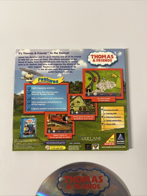 Thomas & Friends Trouble on the Tracks PC CD ROM VTG Interactive Win 95 98 Hasbr gallery