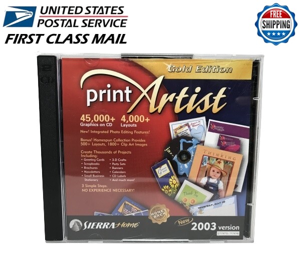 Print Artist  Version  22 Gold Edition PC CD 2003 Version