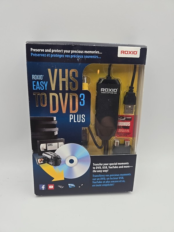 Roxio Easy VHS to DVD 3 Plus Converter – 251000 New Sealed