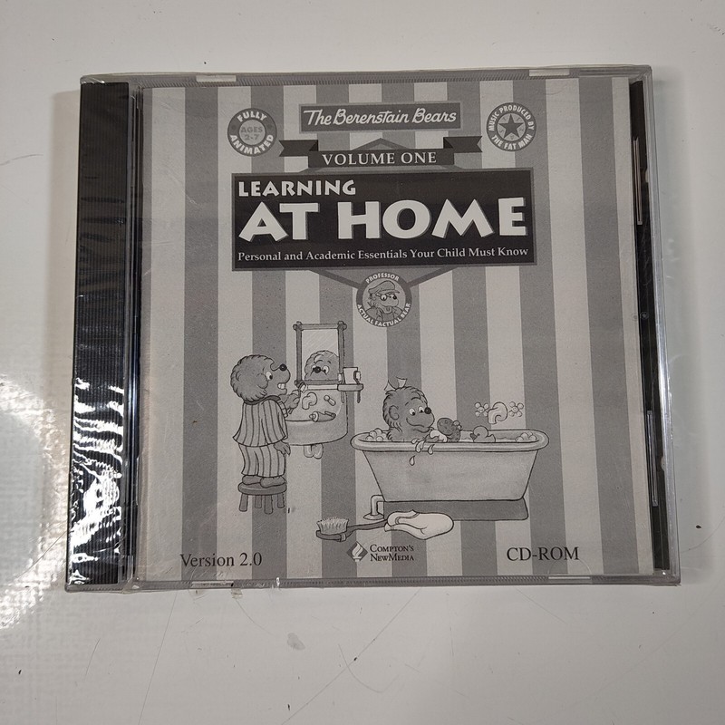 NEW/FACTORY SEALED. RARE Berenstain Bears Volume One: Learning at Home PC CD-Rom