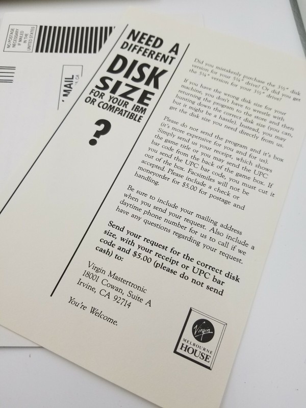 Risk IBM PC Game on 5.25" disks with box, no manual gallery