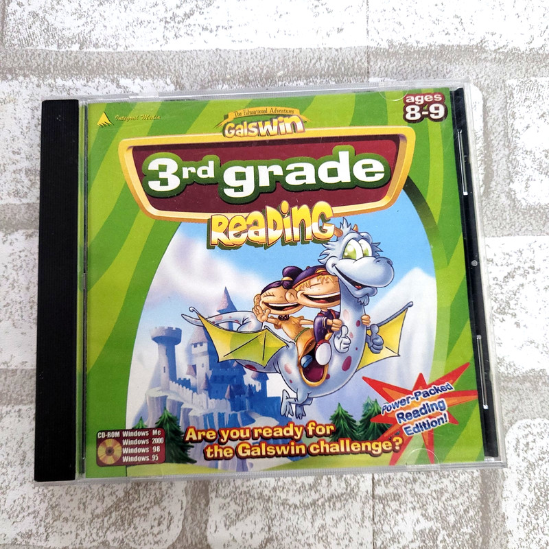 Galswin 3rd Grade Reading Educational Windows PC CD Rom Ages 8-9