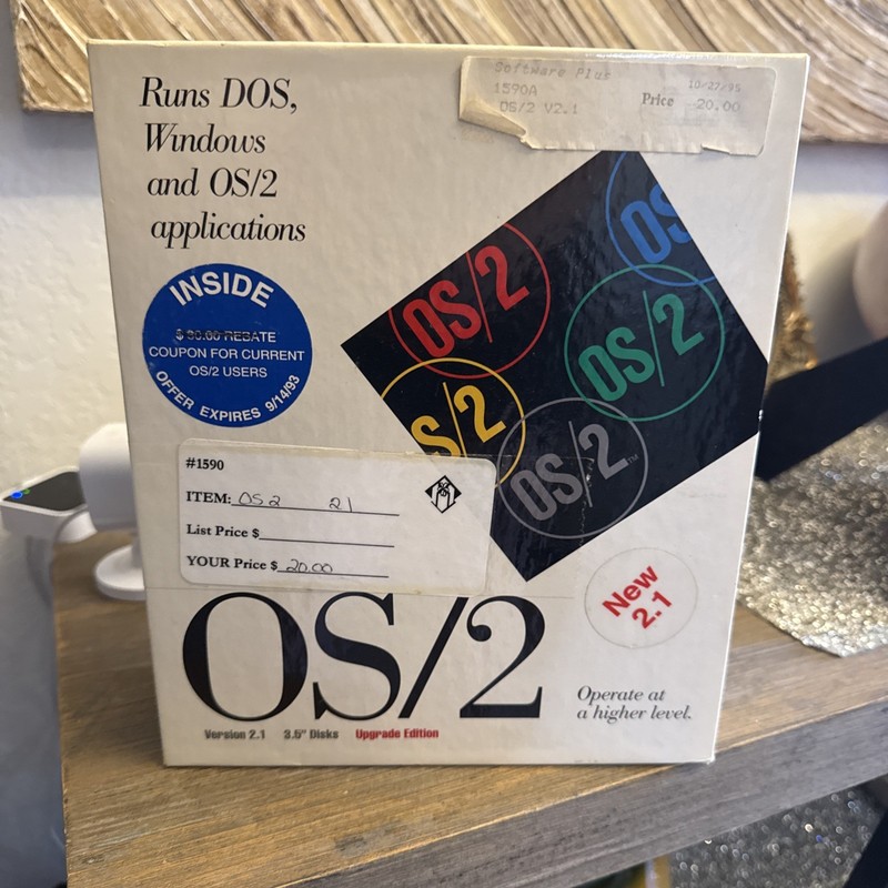IBM OS/2 Version 2.1 | 3.5″ Disks Upgrade Edition with Proof of License