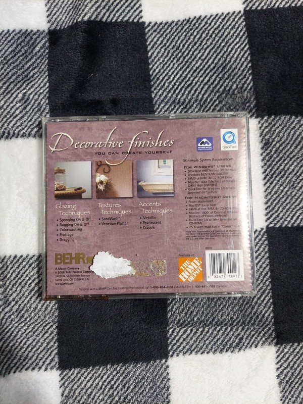 Behr Premium Plus With Style Faux Finishing Techniques CD-ROM Decorate Paint DIY gallery