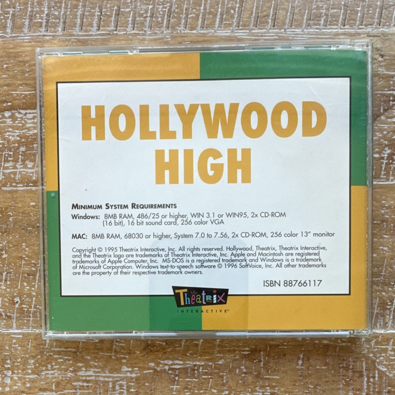 Theatrix Interactive Hollywood High CD-ROM Arts & Culture Windows Mac Compatible gallery