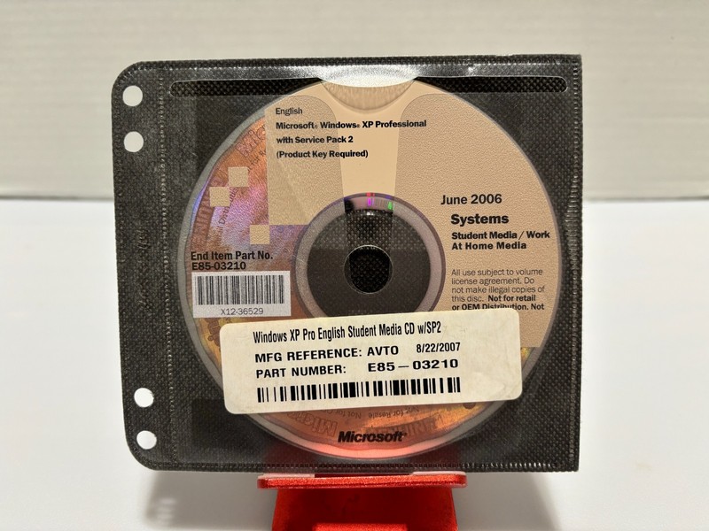 Microsoft Windows XP Professional x64 Student Media CD Service Pack 2