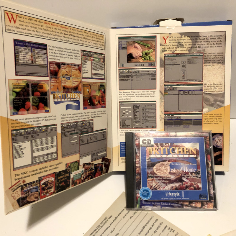 Multimedia Kitchen Companion Recipe Manager (CDROM) – Recipes Taste of Home