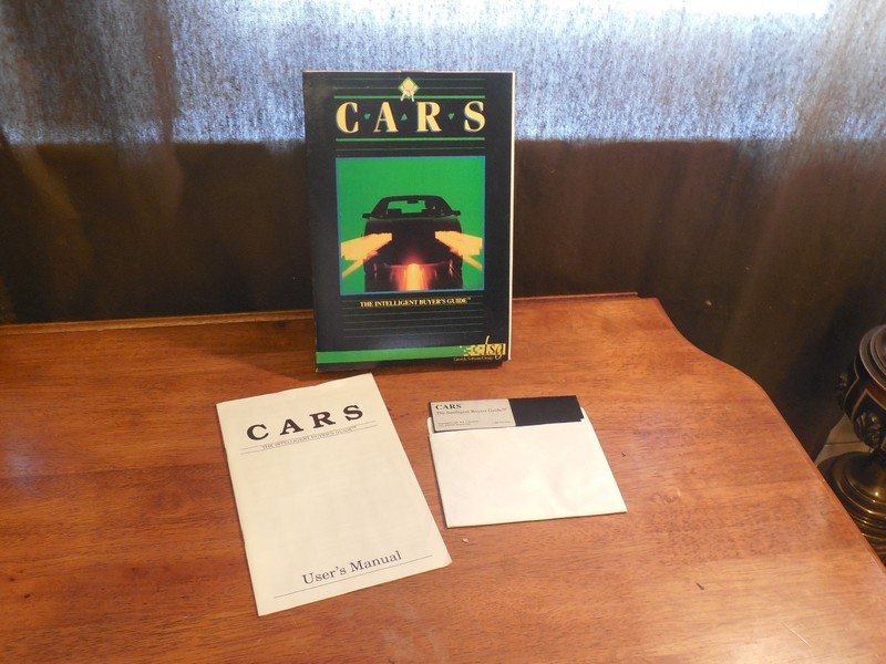 1989 CARS THE INTELLIGENT BUYERS GUIDE W/ BOX MANUAL & DISK FREE SHIPPING