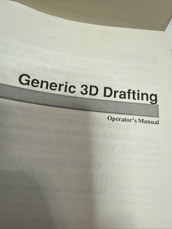 3D Drafting, IBM/PC, Generic Software, 1989 gallery
