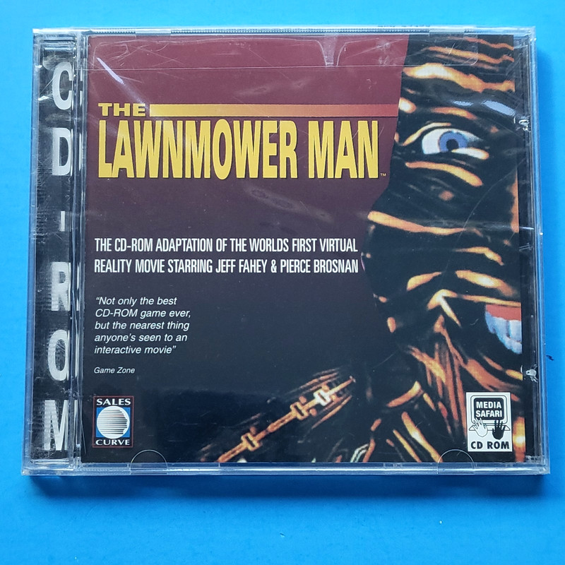 The Lawnmower Man PC CD ROM Game 1993 The Sales Curve New Sealed