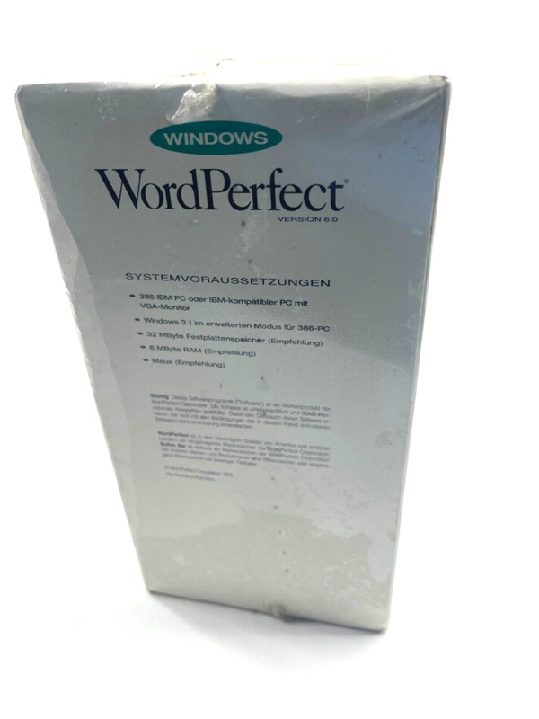 Windows Word Perfect 6.0 Switch Pack New gallery