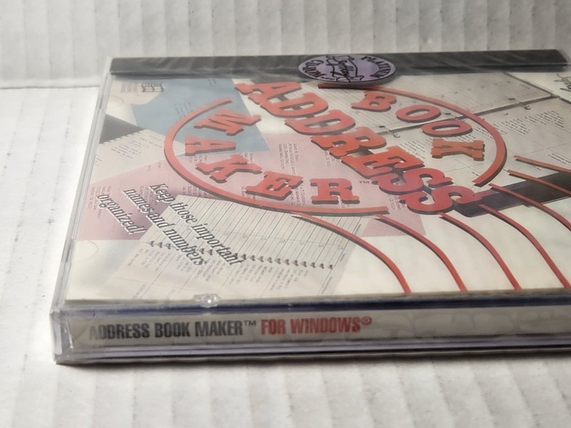 Vintage Address Book Maker For Windows ( PC CD-ROM) New Factory Sealed gallery