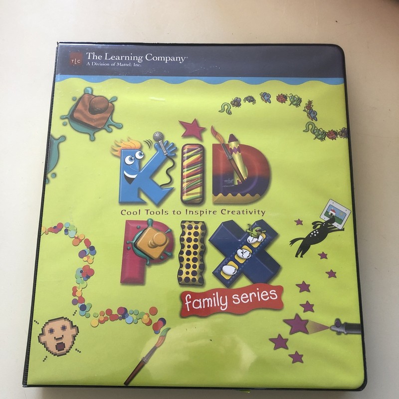 Kid Pix Family Series School Set & Teacher’s Guide 7-CD-Roms Classroom Kit NICE!