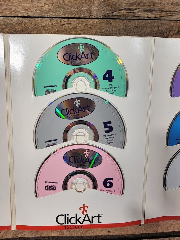Clickart CDS 125,000 images used. gallery
