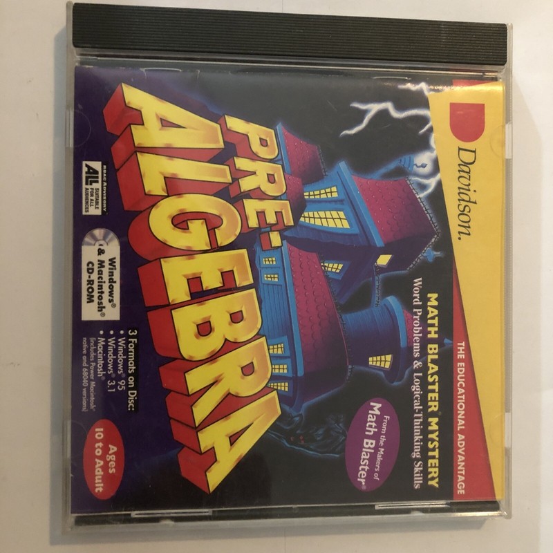Pre- Algebra Word Problems and Logical Thinking Skills by Davidson CD-ROM 1994