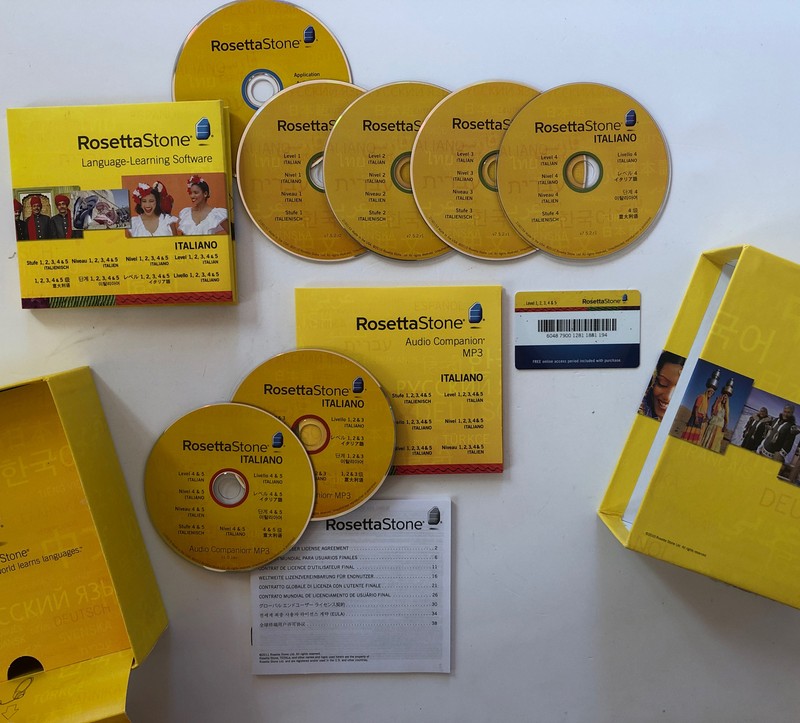 Rosetta Stone Italiano Italian Version 4. Disc Levels 1-4 Missing Level 5 Disc gallery