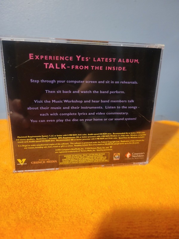 YES - ACTIVE CD-ROM - (Talk - from the Inside) (PC Music Software) gallery