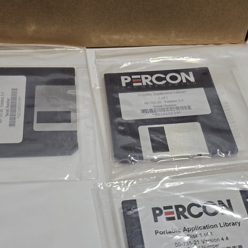 Percon Portable Application Library Floppy Disks Lot Topgun Scanner gallery