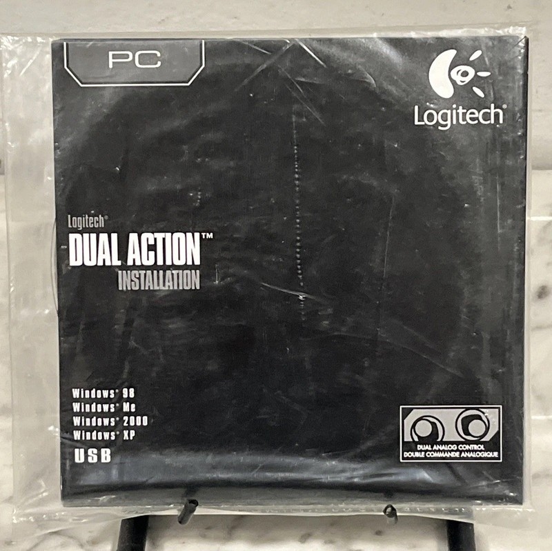 Logitech Dual Action Installation PC – Windows PCs – (2004) – Brand New Sealed